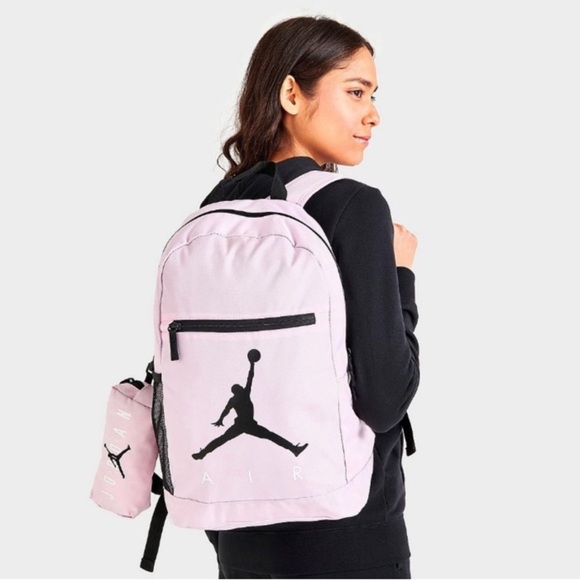 JORDAN‎ Air School Backpack with Pencil Case in Pink Foam - Picture 1 of 10